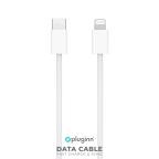 Data kabl Pluginn fast PD 30W Type C na Lightning beli 1m slika 2