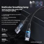 Data kabl REMAX Colorful RC-152a Type C sivi 1m slika 3