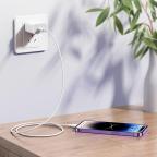 Data kabl REMAX Dofon Series 30W PD Fast Charging  1M  RC-C026 Type C na iPhone lightning beli slika 3