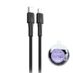 Data kabl REMAX Leya Series PD 20W Fast Charging RC-C056 Type C na iPhone lightning crni cena 1500 din slika