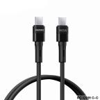 Data kabl REMAX Leya Series PD 65W Fast Charging RC-C091 Type C na Type C crni cena 2000 din slika