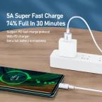 Data kabl REMAX RC-175c 100W PD Fast-charging Type C na Type C beli slika 5