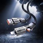 Data kabl REMAX RC-C189 65W 4-in-1 Fast Charging crni 1m slika 3