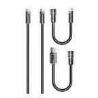 Data kabl REMAX RCC-168 Lyncharge Series 60w 4-in-1 Zinc Alloy  crni cena 1500 din slika