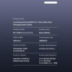 Data kabl REMAX RCC-168 Lyncharge Series 60w 4-in-1 Zinc Alloy  crni slika 8