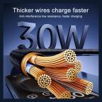 Data kabl REMAX Velocity CB25 Fast charging 30W Type C na iPhone lightning 1.2M crni slika 2