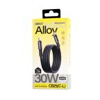 Data kabl REMAX Velocity CB25 Fast charging 30W Type C na iPhone lightning 1.2M crni slika 4