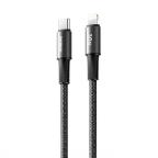 Data kabl REMAX Velocity CB25 Fast charging 30W Type C na iPhone lightning 1.2M crni slika 5