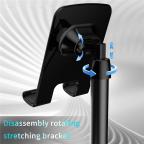 Desktop drzac za mobilni telefon HT531 sa wireless punjacem i LED svetlom crni slika 6