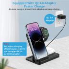 Desktop drzac za mobilni telefon Z5G 3u1 (wireless punjac za mobilni telefon, slusalice i Apple smart watch) slika 11