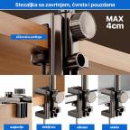 Desktop drzac za tablet crni slika 3