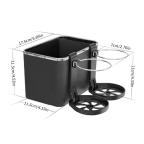 Drzac za case za auto sa pregradom crni slika 5