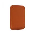 Drzac za kartice Leather Wallet svetlo braon cena 2000 din slika