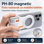 Foto nastavak za mobilni telefon PH-80 magnetic beli slika 2