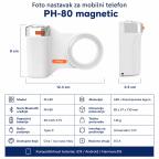 Foto nastavak za mobilni telefon PH-80 magnetic beli slika 6