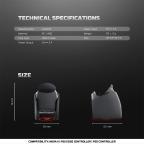 Joypad wireless charging dock Fantech ACGP05 WGP16, PS5 compatible crni slika 10