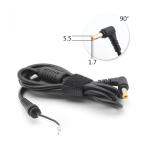 Konektor punjaca za laptop sa kablom 5.5 x 1.7 ugao 90 cena 3000 din slika