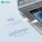 Kucni punjac Coteci 32120 20W sa PD na Type C kablom beli slika 2