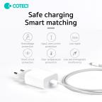 Kucni punjac Coteci CS5193 20W sa PD na lightning kablom beli slika 3