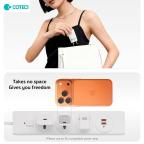 Kucni punjac Coteci iH-141 45W GaN sa PD na Type C kablom beli slika 4