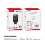 Kucni punjac Fantech CWG301 2xPD + QC 65W crni slika 8