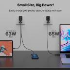 Kucni punjac Fantech CWG301 2xPD + QC 65W crni slika 12