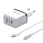 Kucni punjac KONFULON C32D+DC13 PD 20W sa iPhone lightning kablom cena 3000 din slika