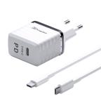 Kucni punjac KONFULON C32D+DC15 PD 20W sa Type C na Type C kablom cena 3000 din slika