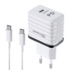 Kucni punjac KONFULON C32D+DC15 PD 20W sa Type C na Type C kablom slika 2