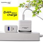 Kucni punjac KONFULON C32Q QC 3.0, 18W, sa Type C kablom beli slika 2