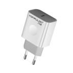 Kucni punjac KONFULON C69D+DC13 PD20W sa PD kablom Type C na iPhone lightning beli slika 2