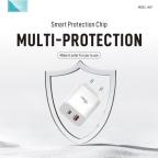 Kucni punjac KONFULON JK87, QC 20W, PD 30W, sa iPhone lightning kablom beli slika 3