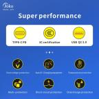 Kucni punjac KONFULON JK75, GaN, QC3.0 18W, PD 20W beli slika 6