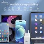 Kucni punjac KONFULON JK77 2.4A sa iPhone lightning kablom beli 1m slika 2