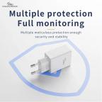 Kucni punjac KONFULON JK77 2.4A sa iPhone lightning kablom beli 1m slika 3