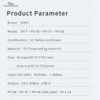 Kucni punjac KONFULON JK77 2.4A sa iPhone lightning kablom beli 1m slika 6