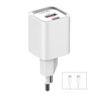 Kucni punjac LDNIO A2318C 20W PD Quick Charge 3.0 sa Type C na Type C kablom beli cena 4000 din slika