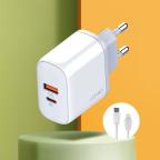 Kucni punjac LDNIO A2526C PD, QC4+, QC3.0, PPS 45W Type C na Lightning cena 5000 din slika