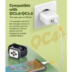 Kucni punjac LDNIO A2526C PD, QC4+, QC3.0, PPS 45W Type C na Type C slika 5