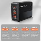 Kucni punjac LDNIO A4808Q, QC4+, PD3.0, LED 70W crni slika 4