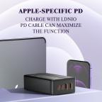 Kucni punjac LDNIO A4808Q, QC4+, PD3.0, LED 70W crni slika 8