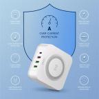 Kucni punjac LDNIO AW004 32W Desktop Wireless Quick Charge 3.0 + PD 30W beli slika 9