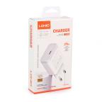 Kucni punjac LDNIO Q122 PPS PD, 27W sa Type C na Type C kablom beli slika 3