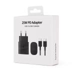 Kucni punjac PD Fast charger 25W za Samsung sa PD Type C kablom CE crni cena 4000 din slika