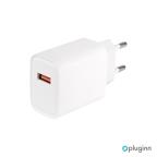 Kucni Punjac Pluginn AJ-18 QC3.0 18W sa micro USB kablom beli CE cena 3000 din slika