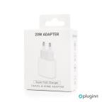 Kucni Punjac Pluginn AJ-20 A2347 EMC3621 PD Fast 20W za iPhone 11-14 beli CE slika 5