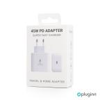Kucni Punjac Pluginn AJ-45 KP45W PD Fast 45W za Samsung beli CE slika 5