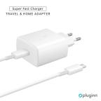Kucni Punjac Pluginn AJ-45 KP45W PD Fast 45W za Samsung sa PD Type C kablom CE beli cena 4000 din slika