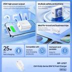 Kucni punjac Remax Kiddy Series 25W 1C Fast RP-U137 beli slika 2