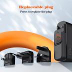Kucni punjac sa adapterima LDNIO A6140C GaN PPS 3xQC3.0 (30W), 3xPD3.0 (100W), 140W Max, a Type C na Type C kablom crni slika 8